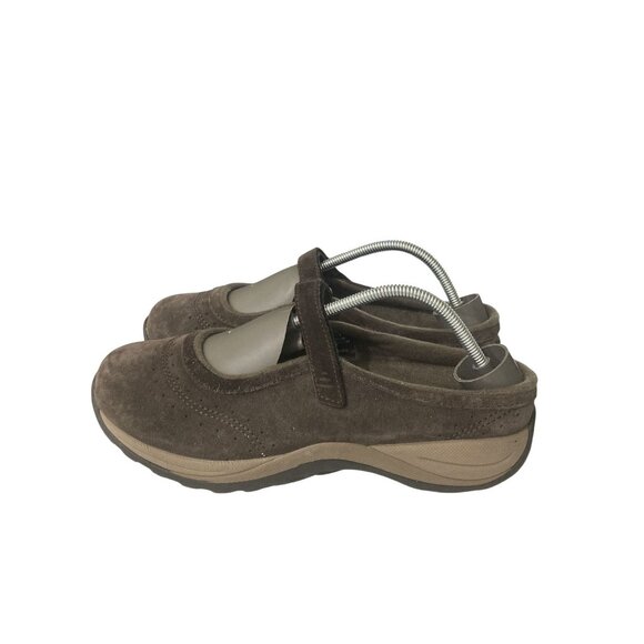 LL Bean Women's Size 9.5M Brown Suede  Adjustable Strap Mary Jane Shoes - Picture 3 of 8